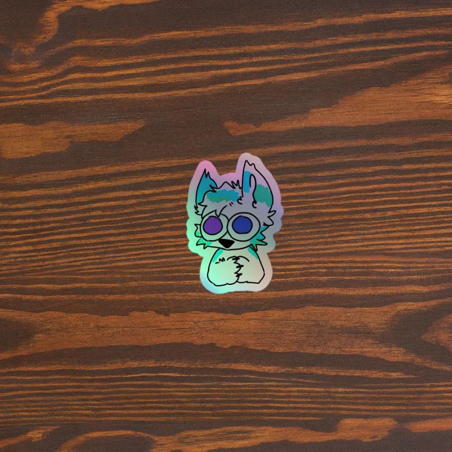 Fisk Pwease Holographic Sticker product image (5)