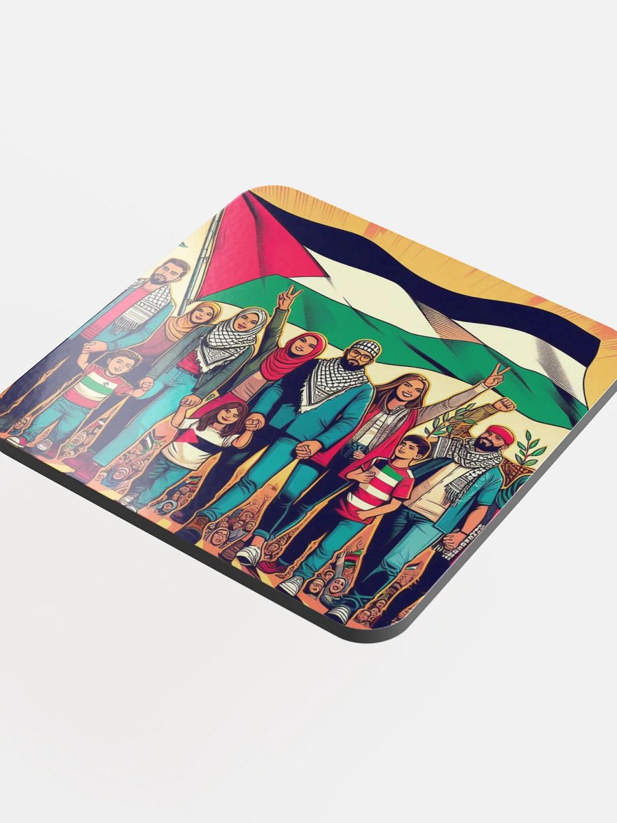 Unity & Diversity Cork Coaster | free palestina product image (4)