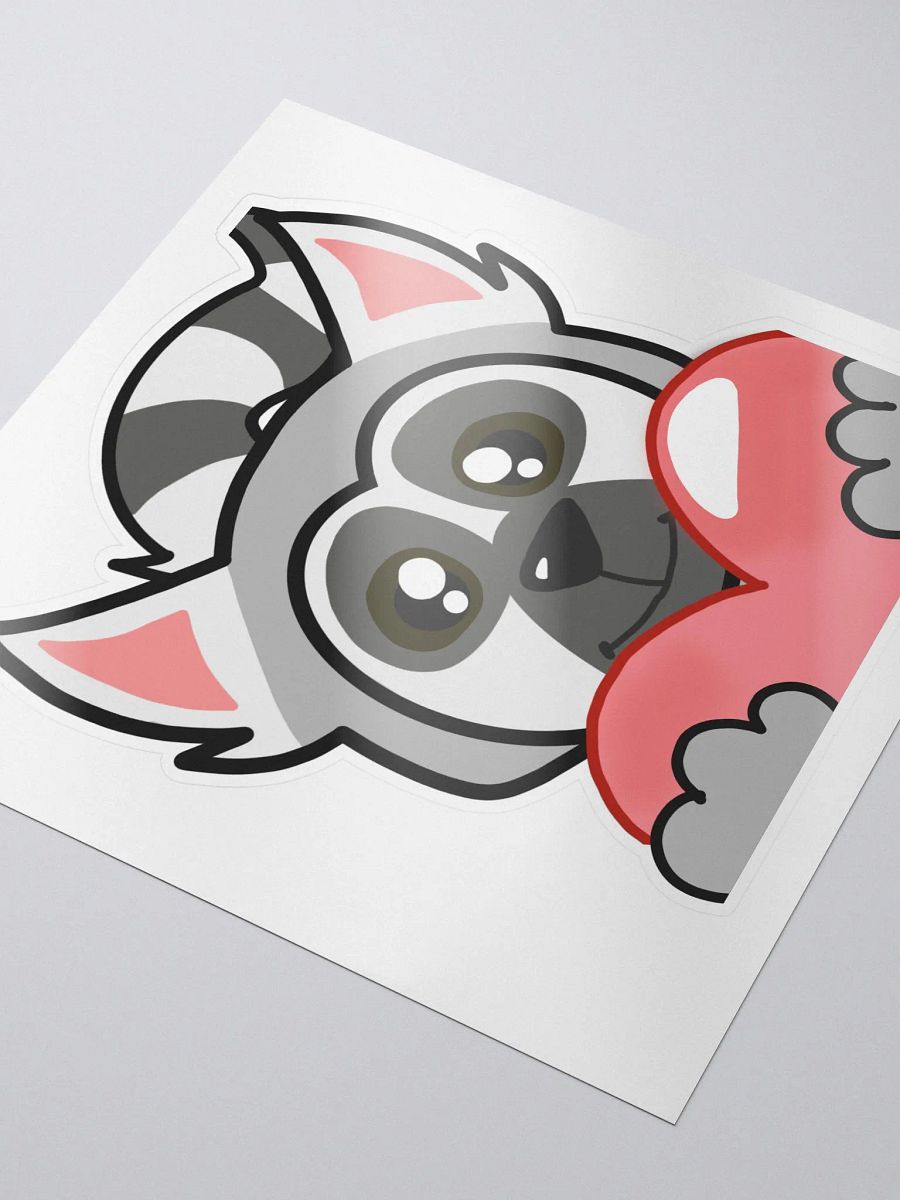Lemur Love Kiss Cut Sticker product image (3)