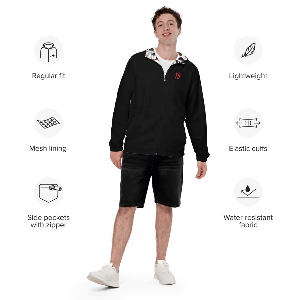 Bold Red All-Over Windbreaker product image (6)