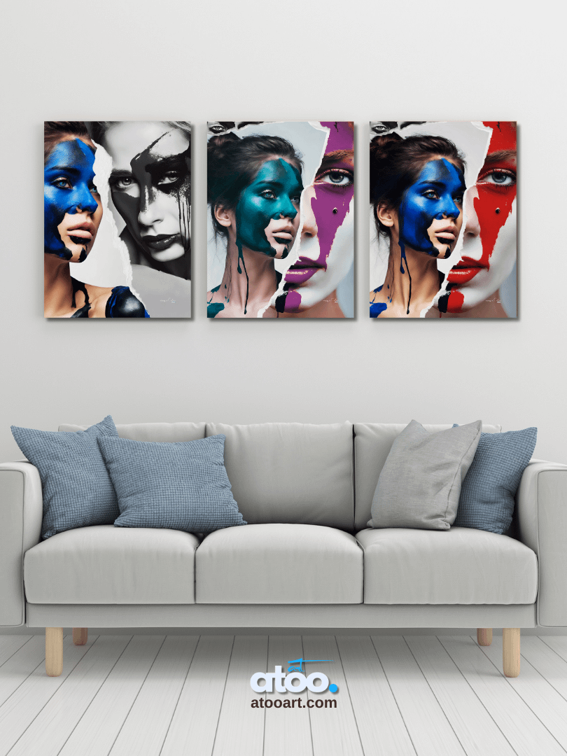 Living in Colors | Blue and beyond... | Collage Wall Art product image (4)