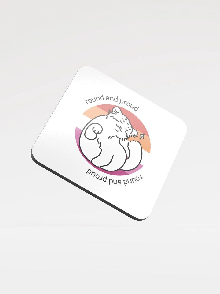 Round and Proud Manul Lesbian Version - Coaster product image (1)