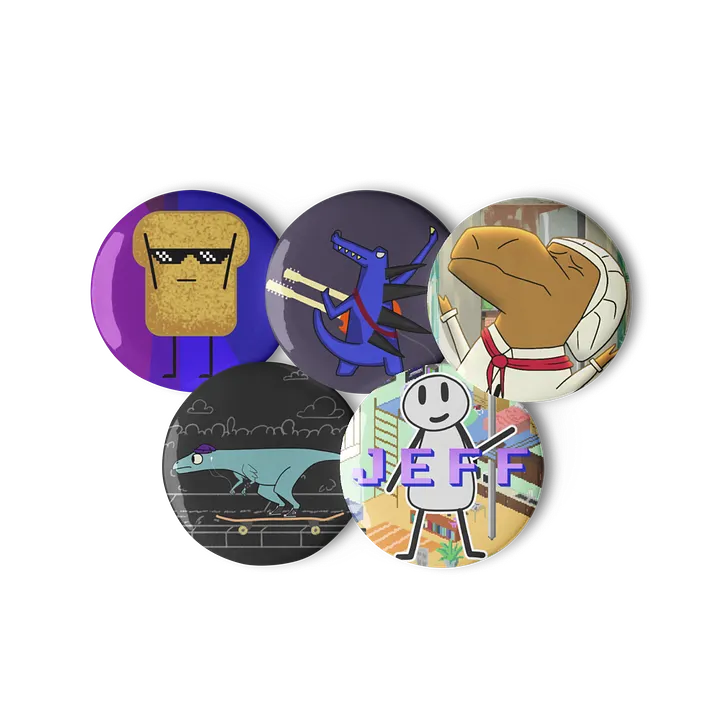 Dani & Dean Do An Internet Big Pin Button Set (2.25'') product image (1)