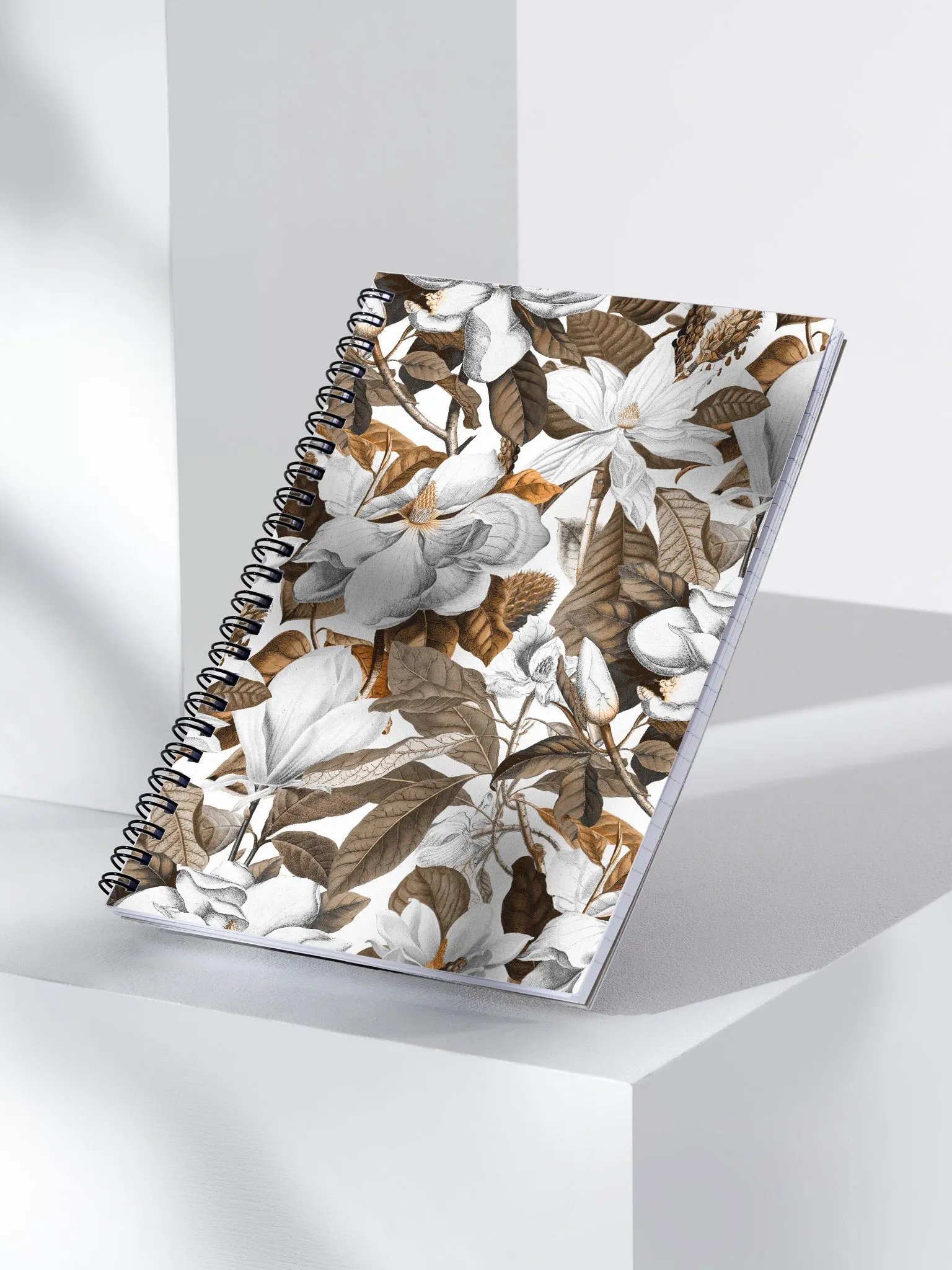 Tan Magnolia Grandiflora Spiral Notebook product image (3)