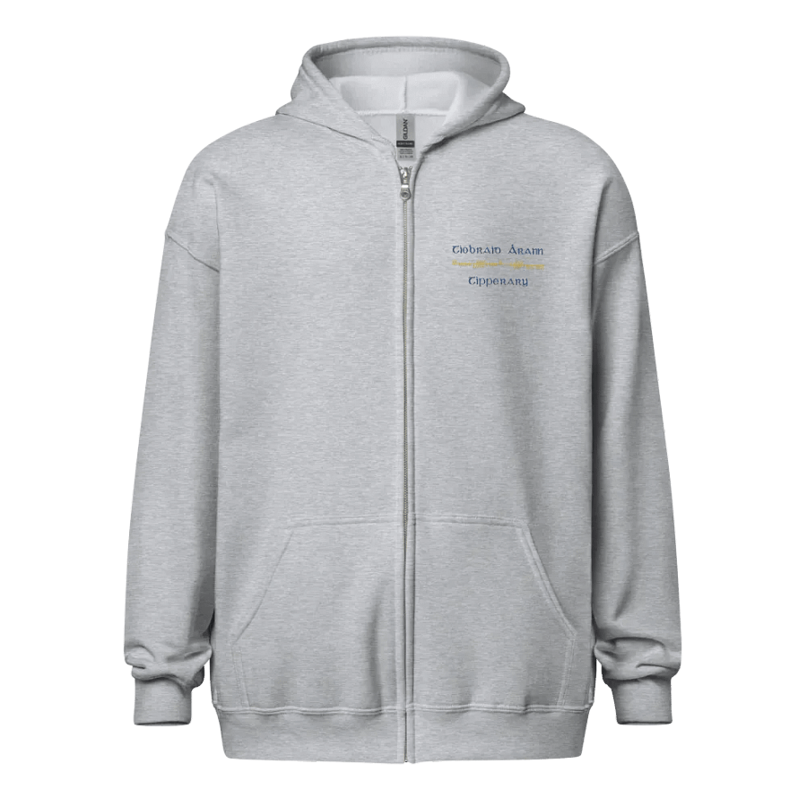 Tipperary/Tiobraid Árann Orthodox style Ogham embroidered Zip Hoodie product image (17)