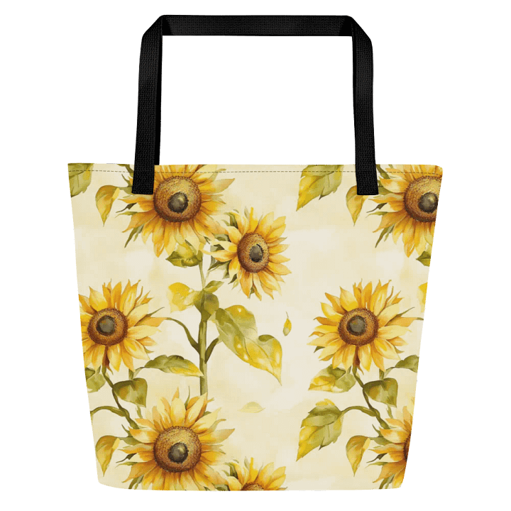 Sunflower Serenade Large Tote Bag product image (1)