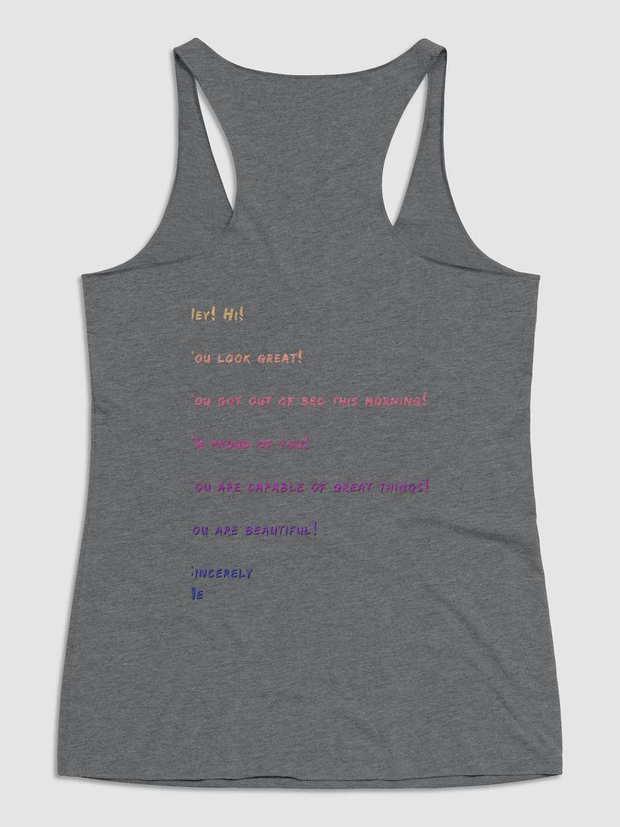 Alphabet Cartel - Women's Racerback Affirmation Tank product image (7)