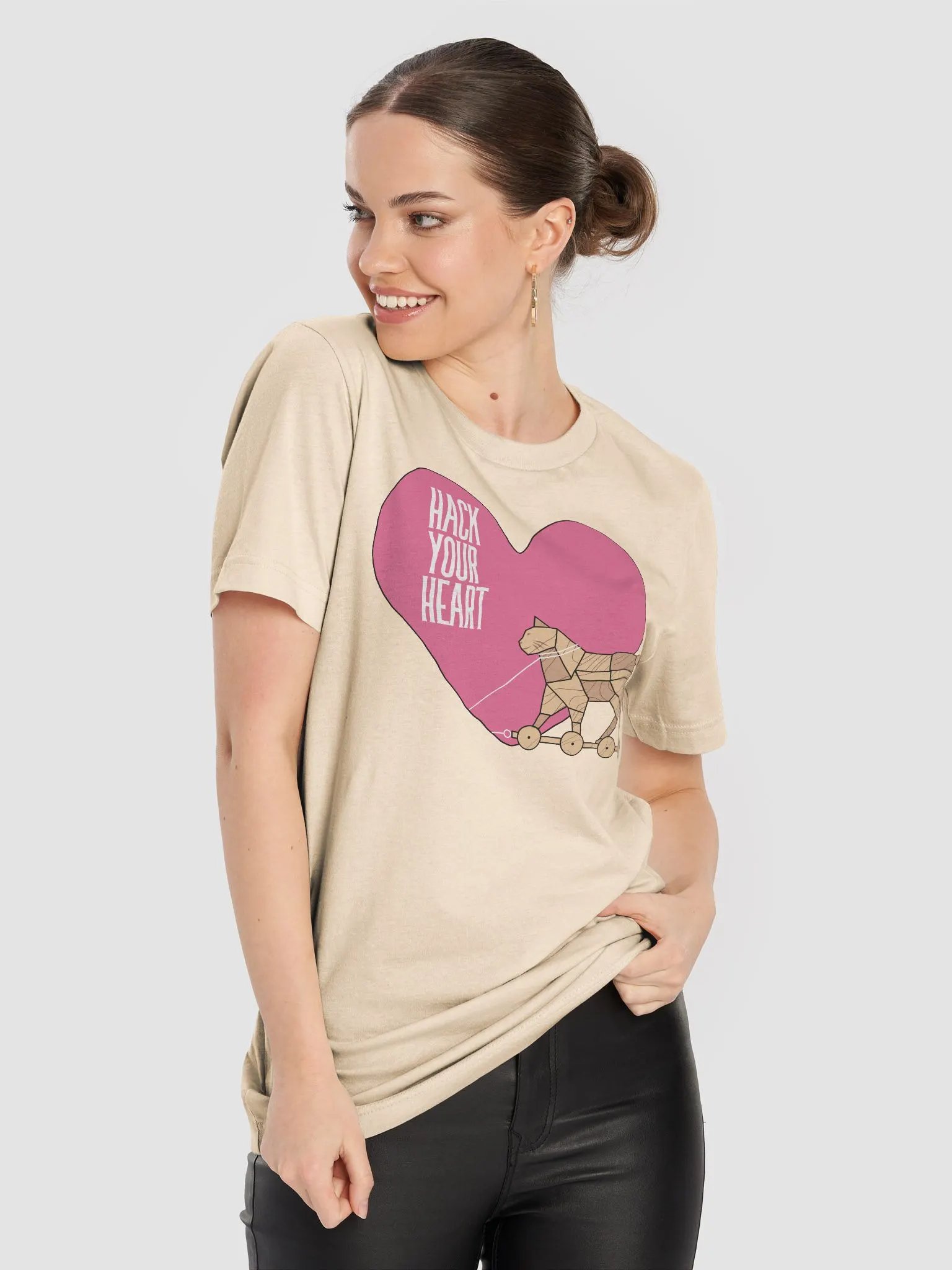 Hack Your Heart Lightweight Unisex T-Shirt product image (5)