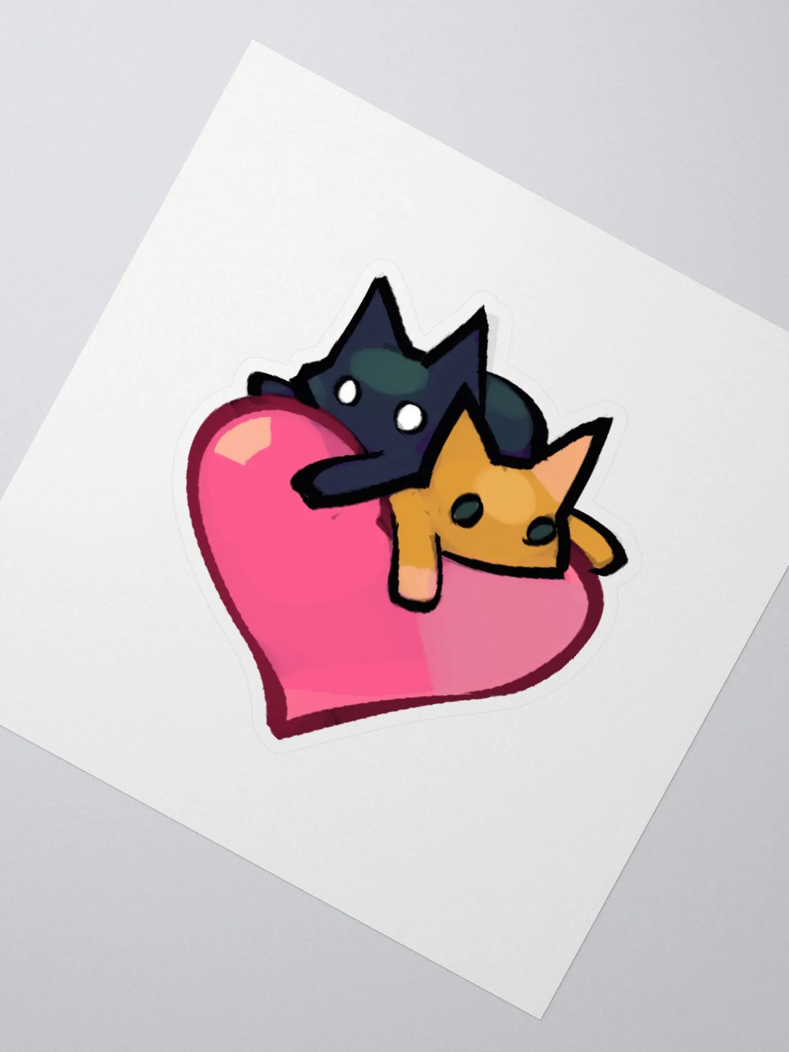 Rocky and Chile Heart Sticker product image (4)