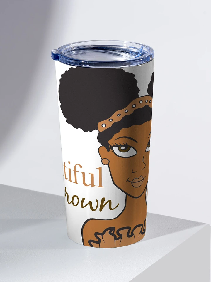 Beautiful Brown Girl Stainless Steel Tumbler product image (1)