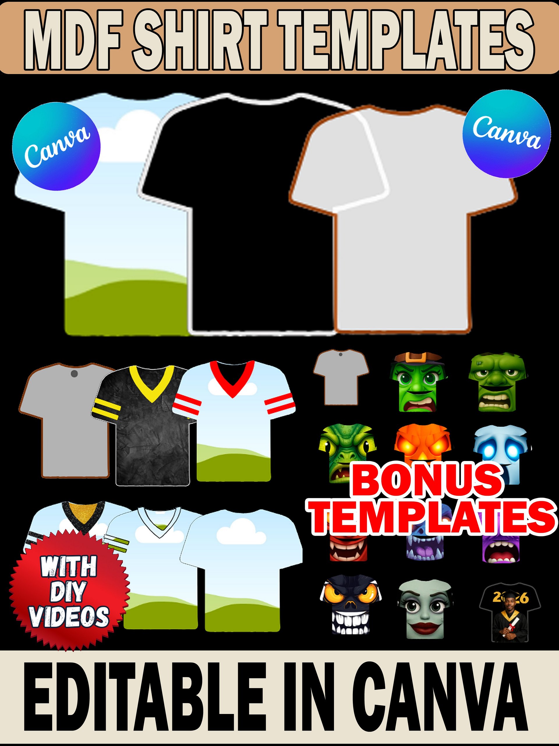 Premium Sublimation Shirt Blank Earrings – 1.97” or 1.57” | Silver or Gold Hooks | Gift-Ready Packaging | DIY Video Tutorials and Templates Included product image (5)