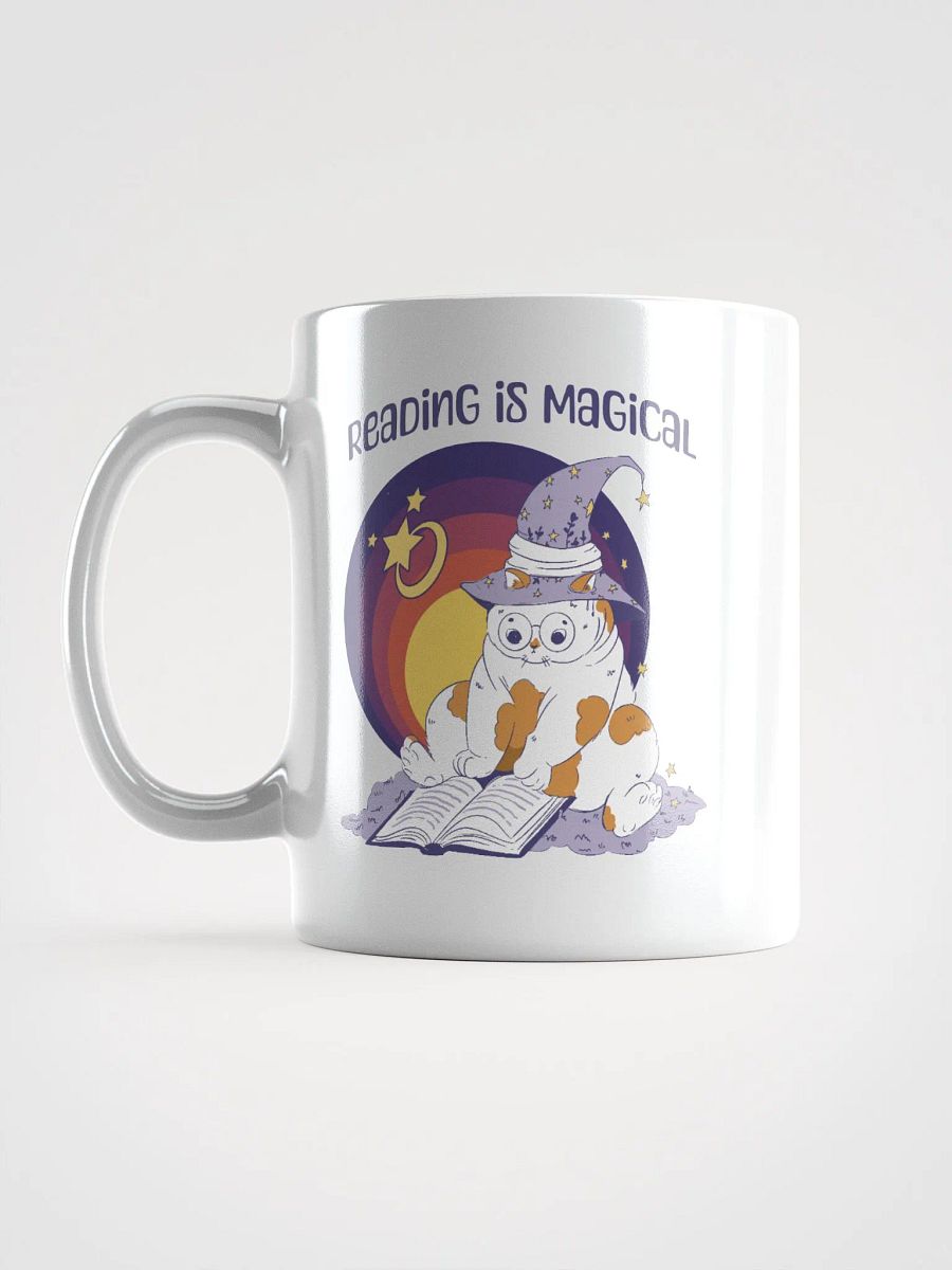 Reading Is Magical Adorable Cat Reading a Book product image (5)
