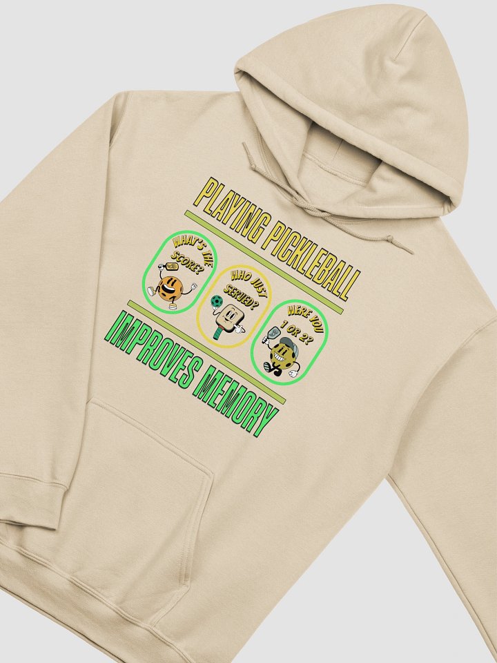 Playing Pickleball Improves Memory Fun Hoodie product image (2)