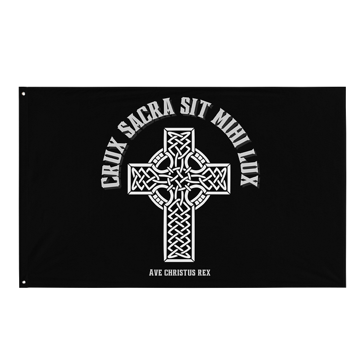 crux sacra sit mihi lux Flag product image (1)
