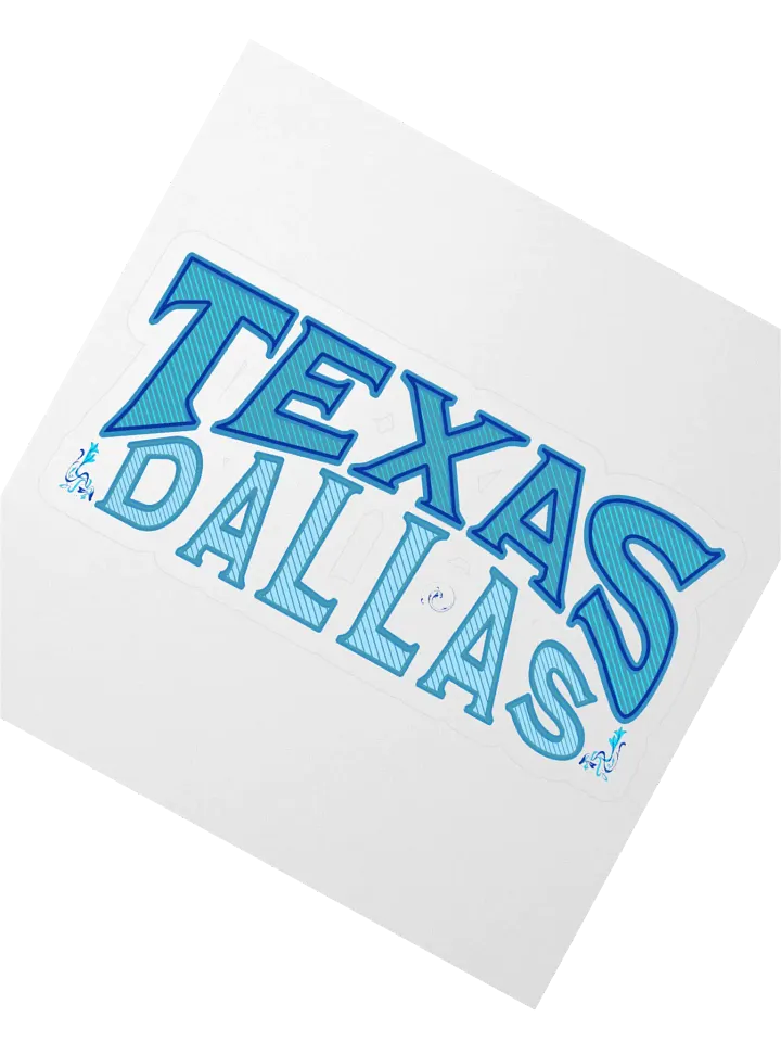 Dallas Texas Vibes Kiss Cut Sticker product image (2)