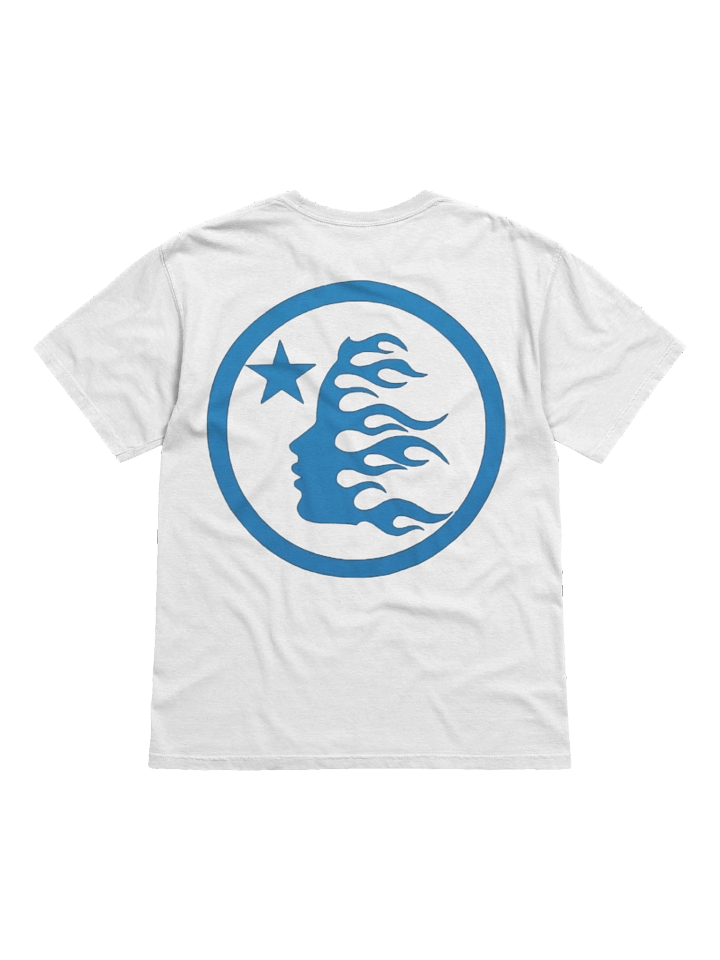 Hellstar Classic T-shirt (Regular Print) White/Blue product image (2)