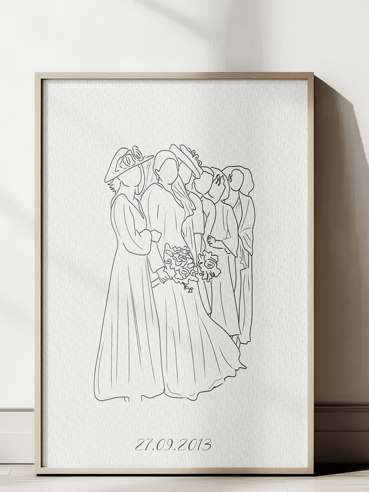 Custom line Art Portrait from Photo product image (1)