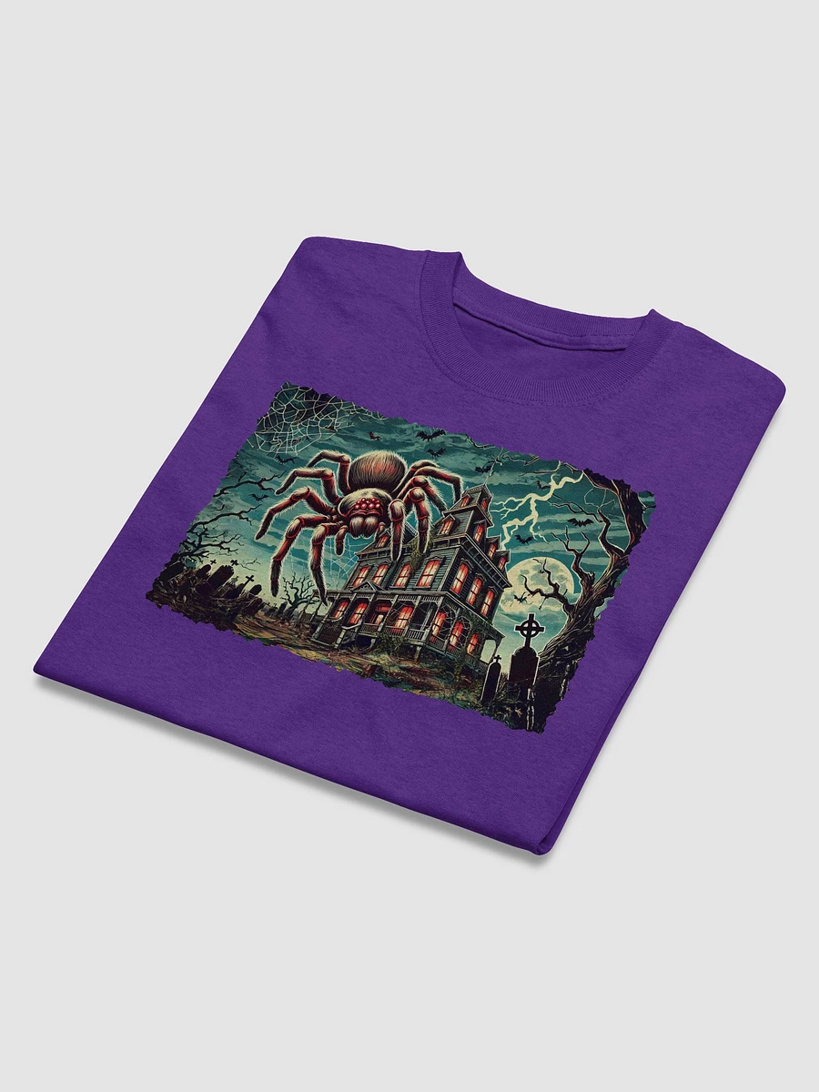 Giant Spider on Haunted House Adult Unisex T-Shirt product image (34)