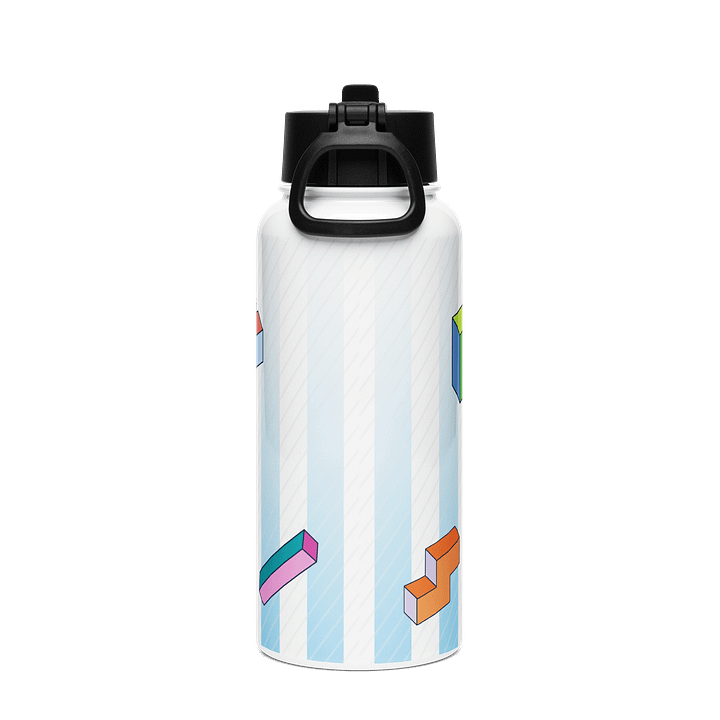 Level Up Geometric Stainless Steel Water Bottle product image (2)