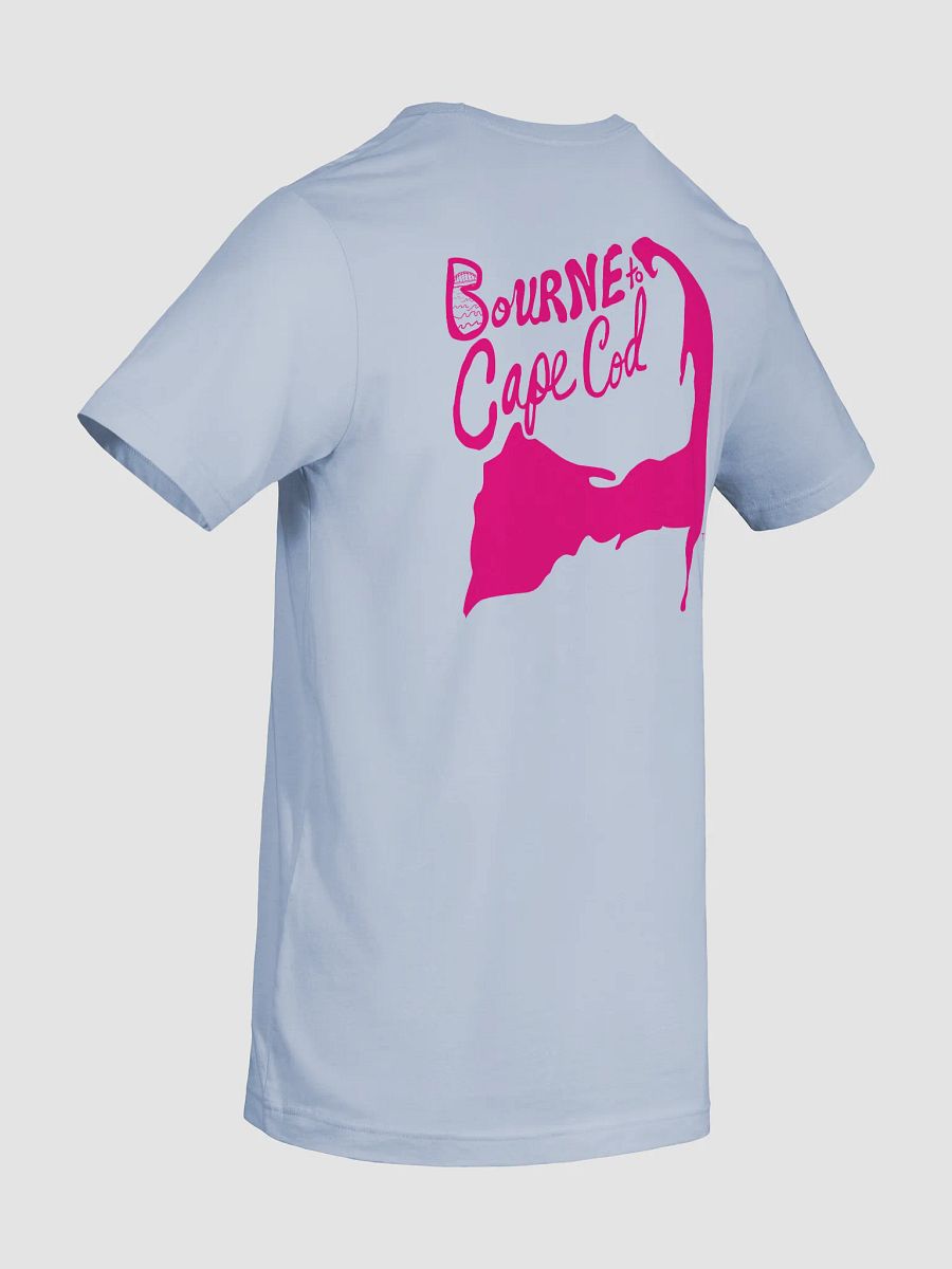 Men's | BOURNE to Cape Cod™ | Supersoft T-Shirt by Bella+Canvas | Vibrant Pink Logo on Pastel Colors product image (75)