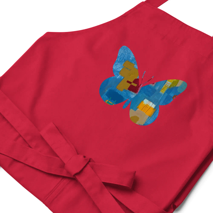 Abstract Butterfly Cotton Twill Apron product image (2)