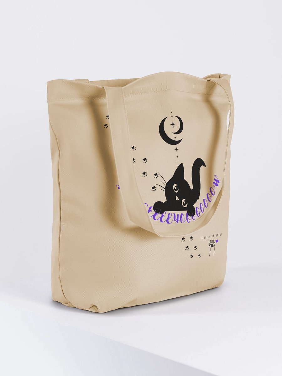 Meeeeeyoooooooow Hiiiiiiiii- Eco-Friendly Tote Bag (PurpleFont) product image (4)