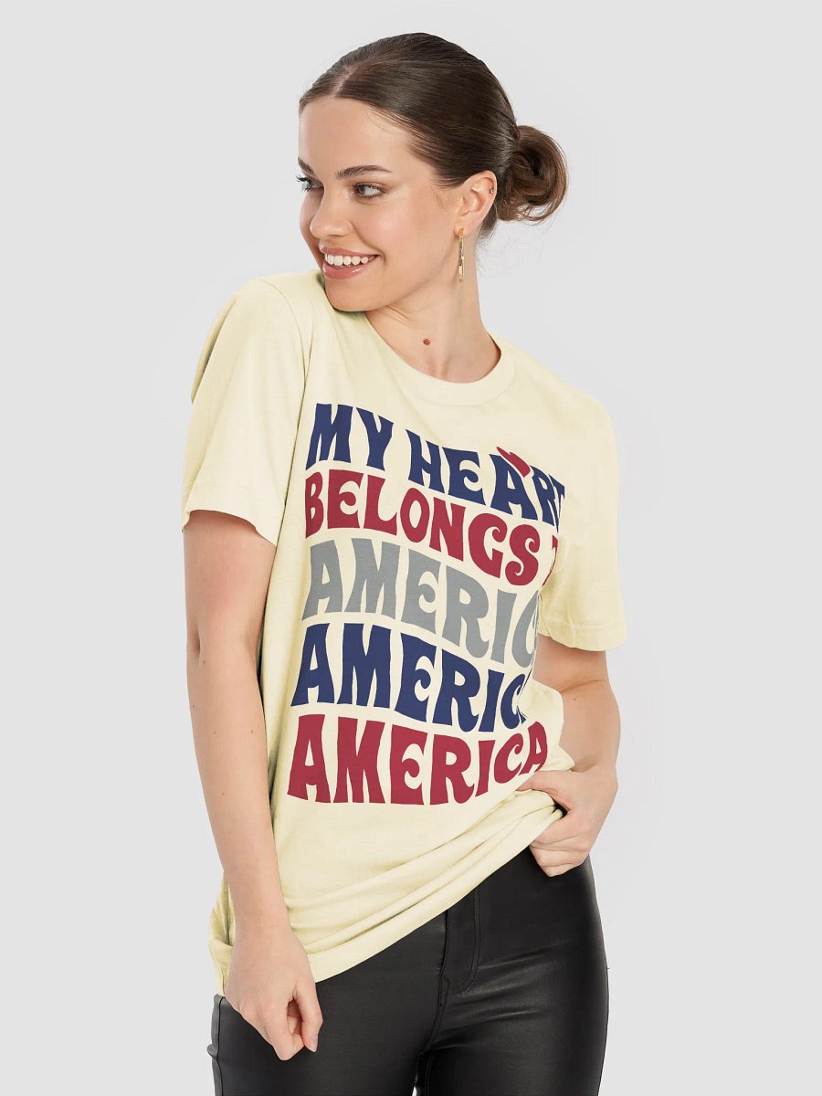 My Hearts Belongs To America T-shirt product image (28)