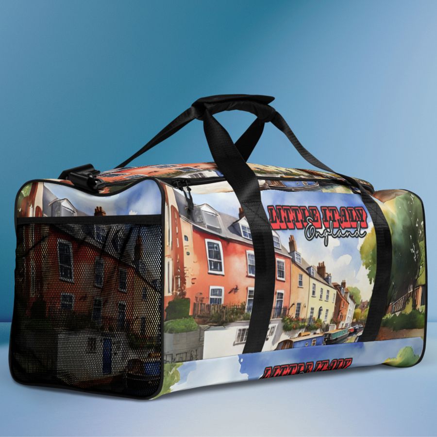 Little Italy - England - All Over Print - Watercolor - Duffel Bag product image (10)