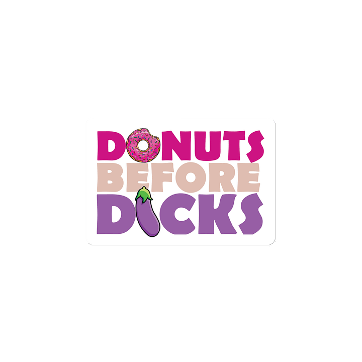 DONUTS BEFORE DICKS MAGNET product image (2)