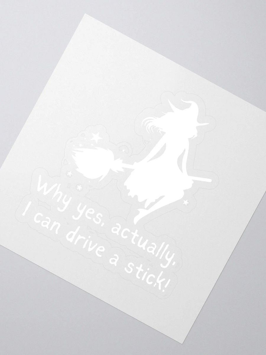 Halloween Sticker Witch Driving a Stick product image (2)