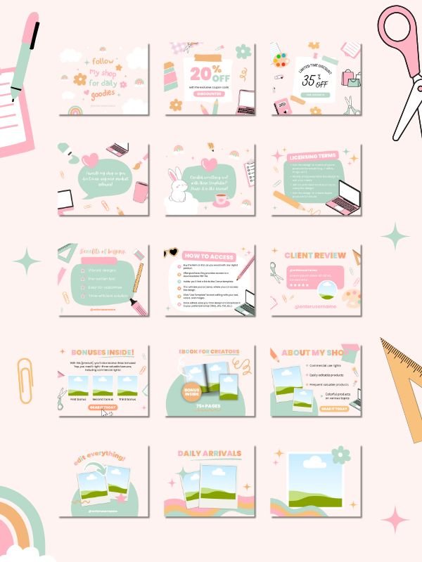 Whimsical MRR/PLR Etsy Product Images product image (4)