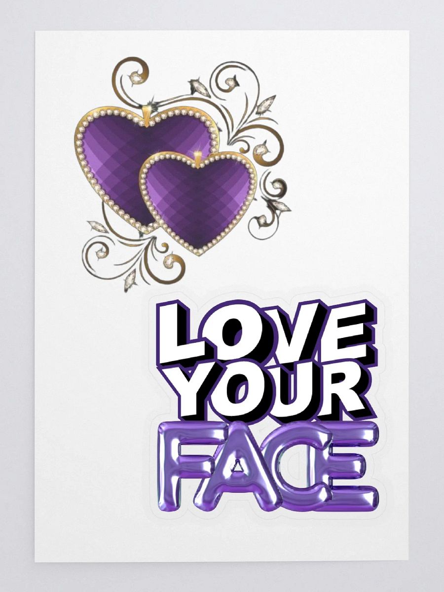 Love your Face/ Heart Sticker Sheet product image (3)