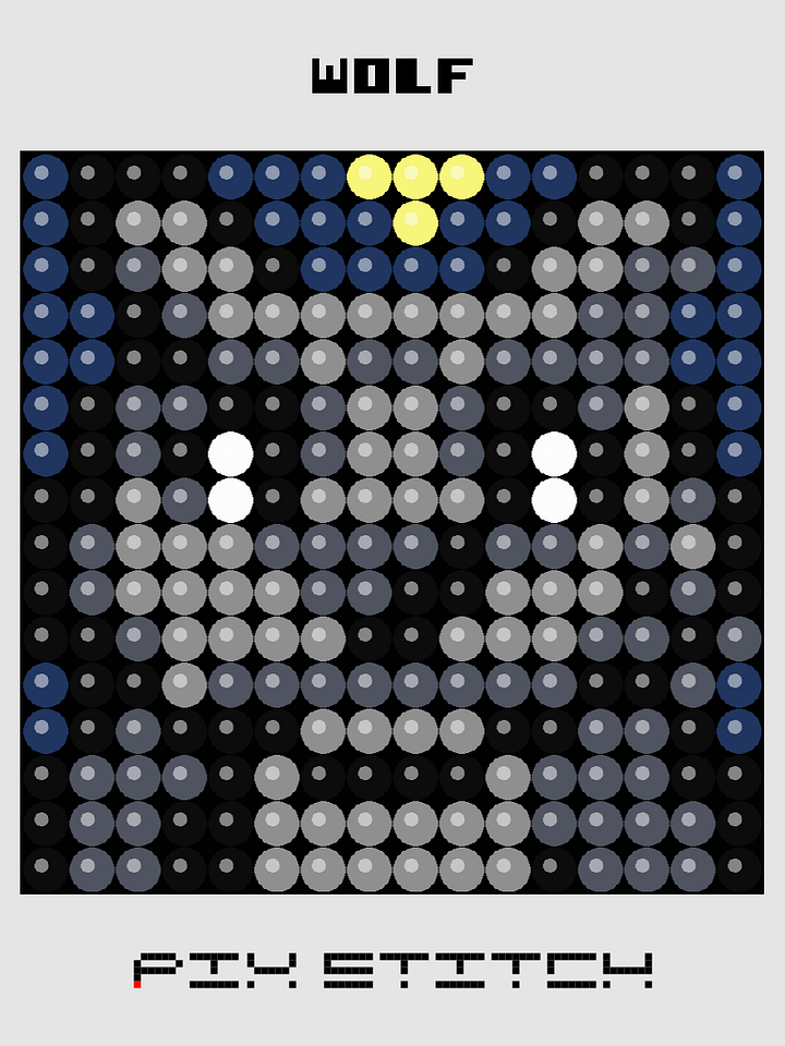 Wolf Pixel Art product image (1)
