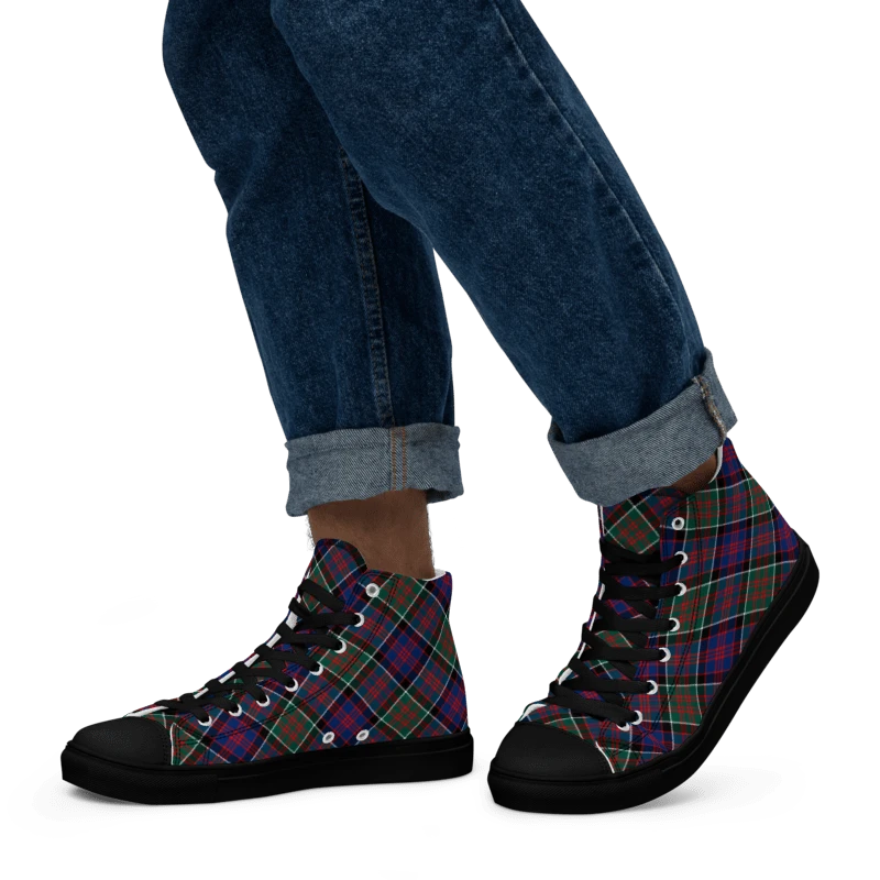 MacDonald Clanranald Tartan Men's High Top Shoes product image (5)
