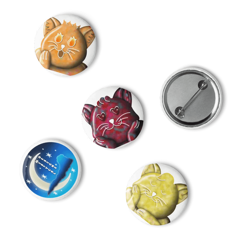 Galaxy Kitty Button Pins Set 2 product image (15)