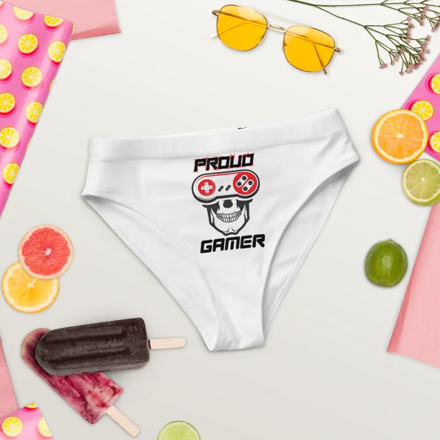 Gamer's Delight Skull Print Bikini Bottom product image (4)