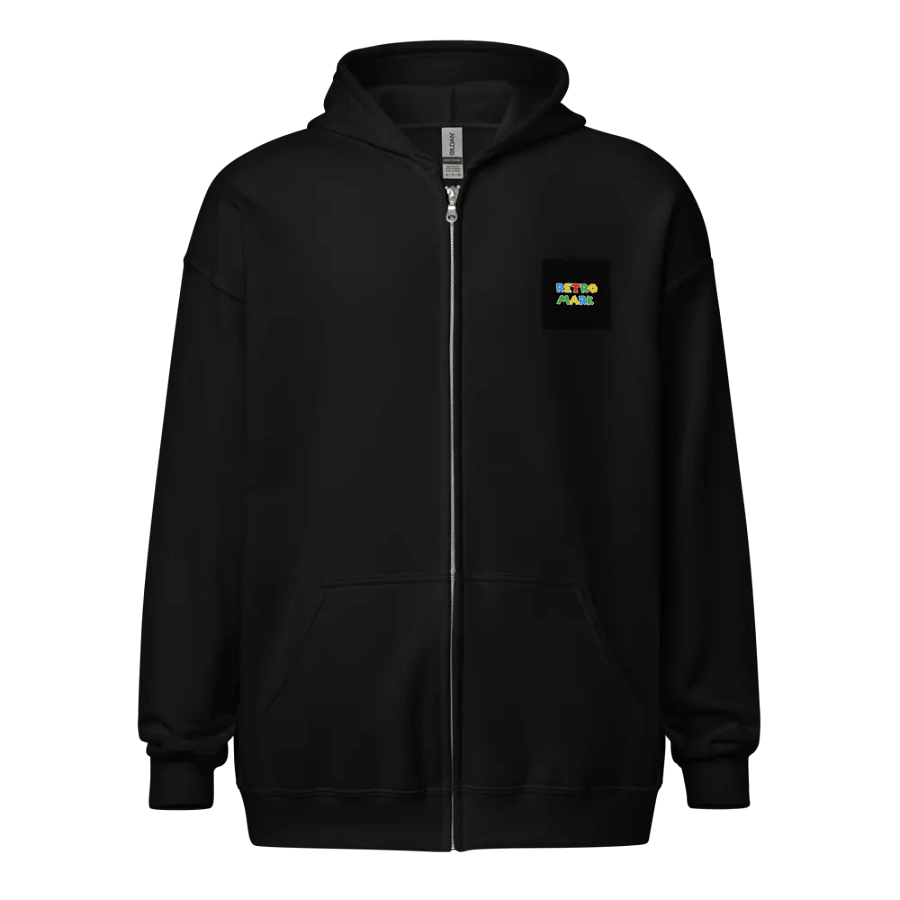 RETRO MARK Colorful Blocky Zip Hoodie product image (1)