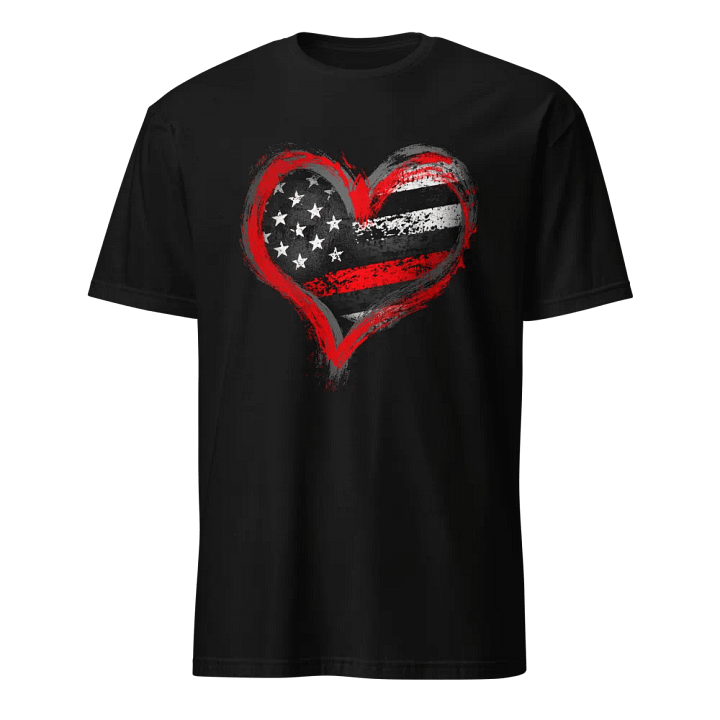 Thin Red Line Heart product image (1)
