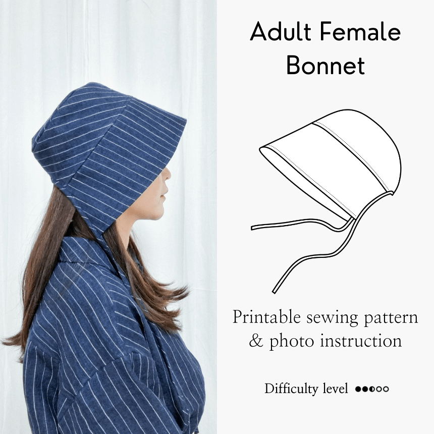[PDF] 3 Hat Styles making DIY full size download print PDF file product image (3)