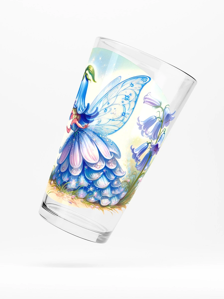 Bluebell Flower fiary and Lady Bug 16 oz Glass product image (5)