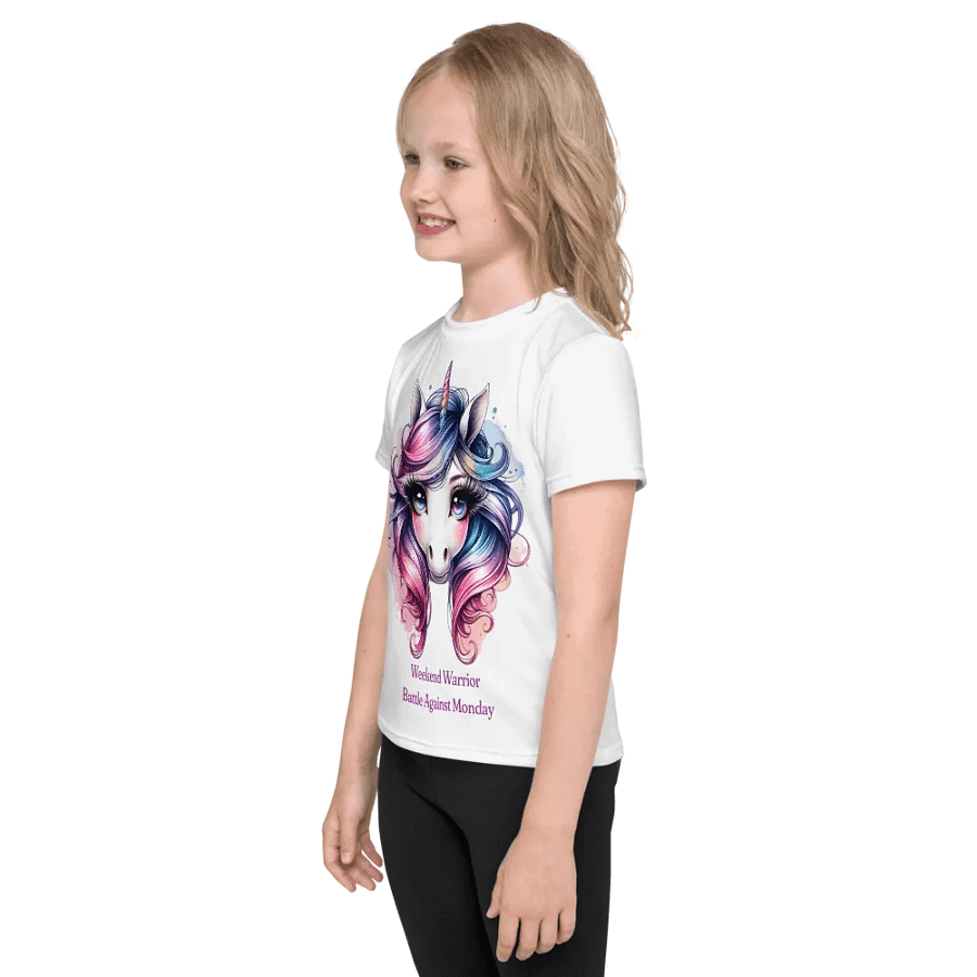 Whimsical Unicorn Dreams All-Over Print Kid's Tee product image (3)