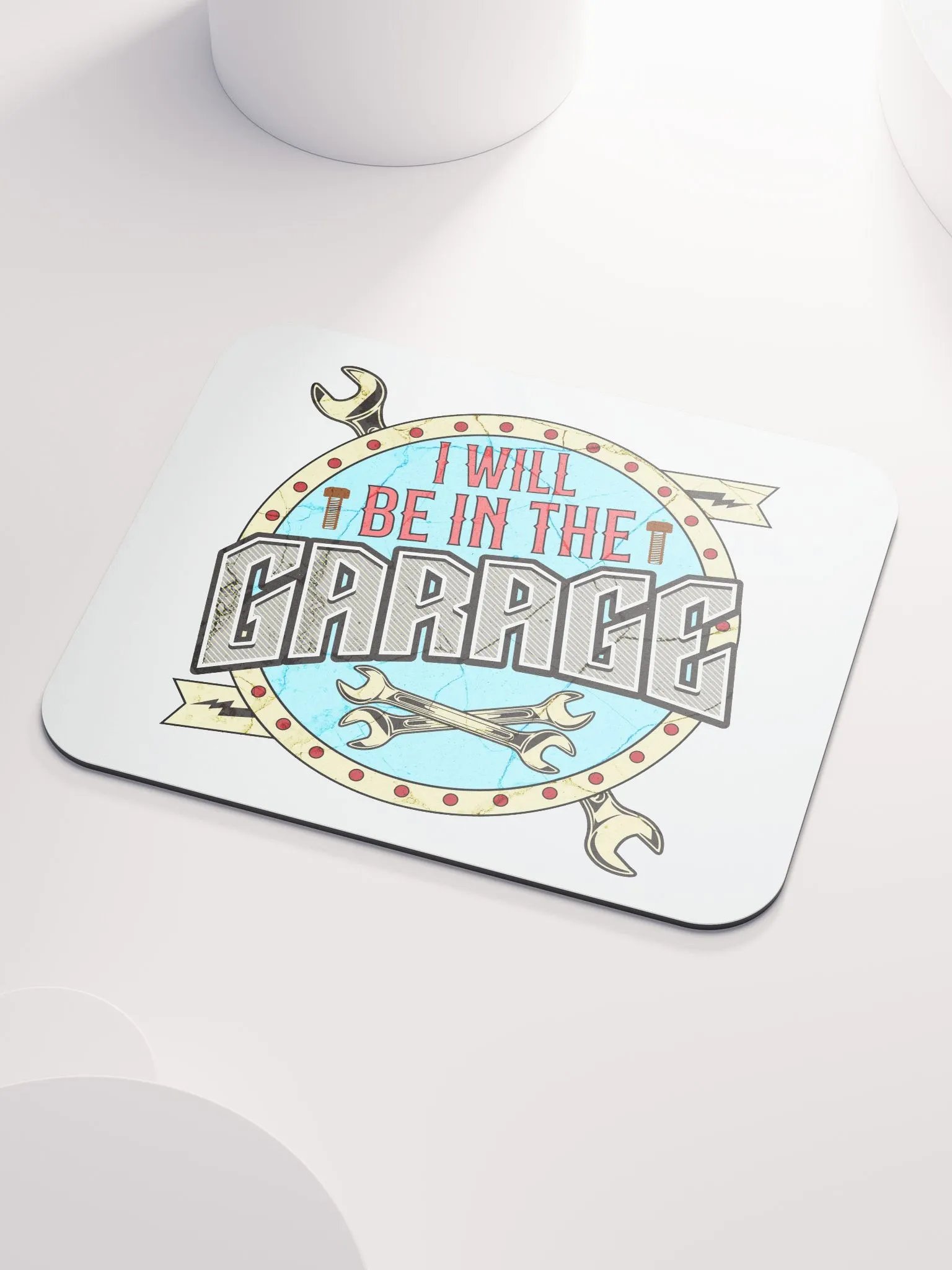 I Will Be In The Garage Vibes Mouse Pad product image (3)