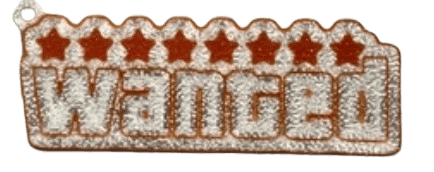 Grand Theft Auto | Wanted Keychain - White and Orange product image (1)