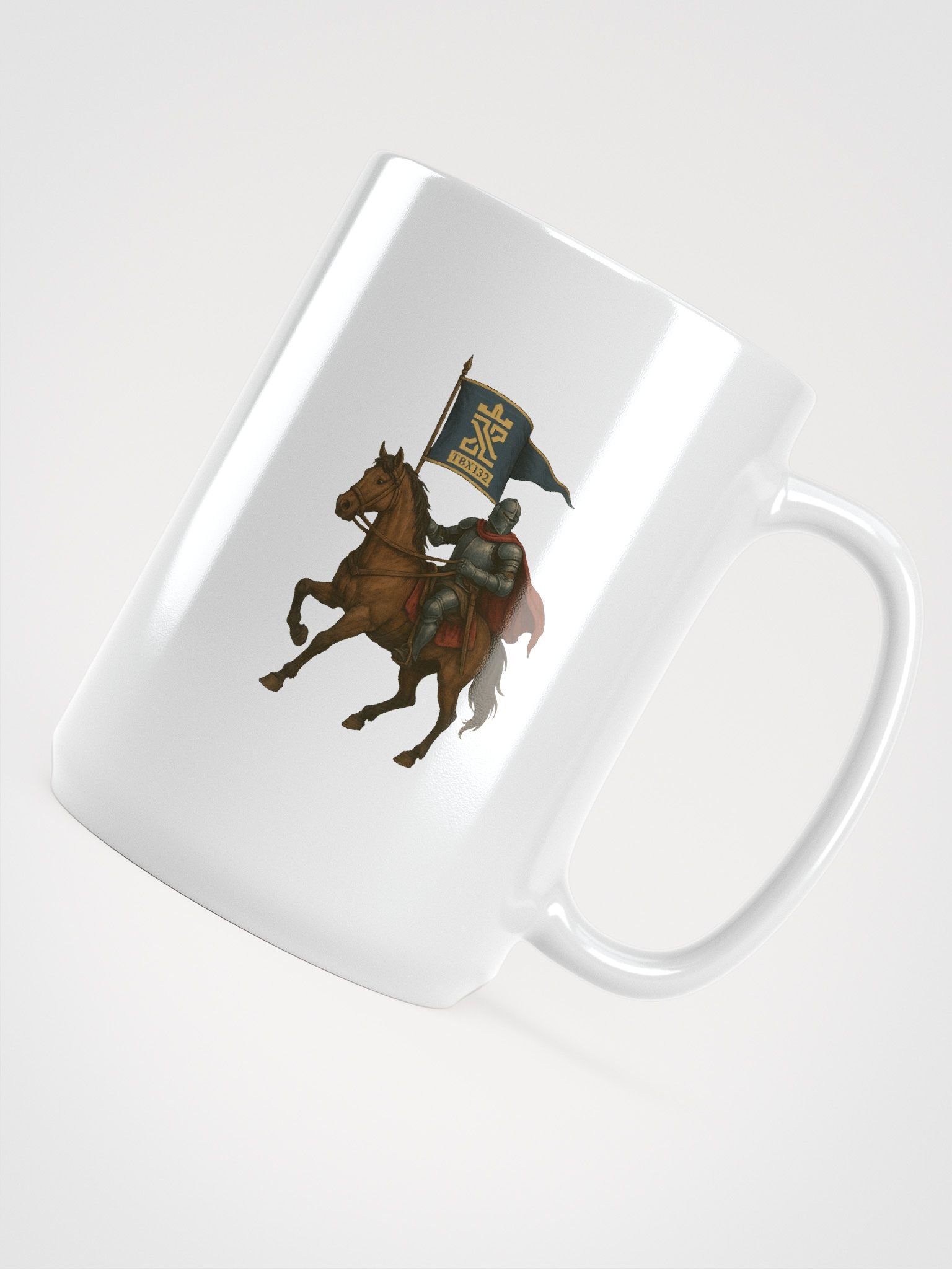 Knight's Valor White Glossy Mug product image (4)