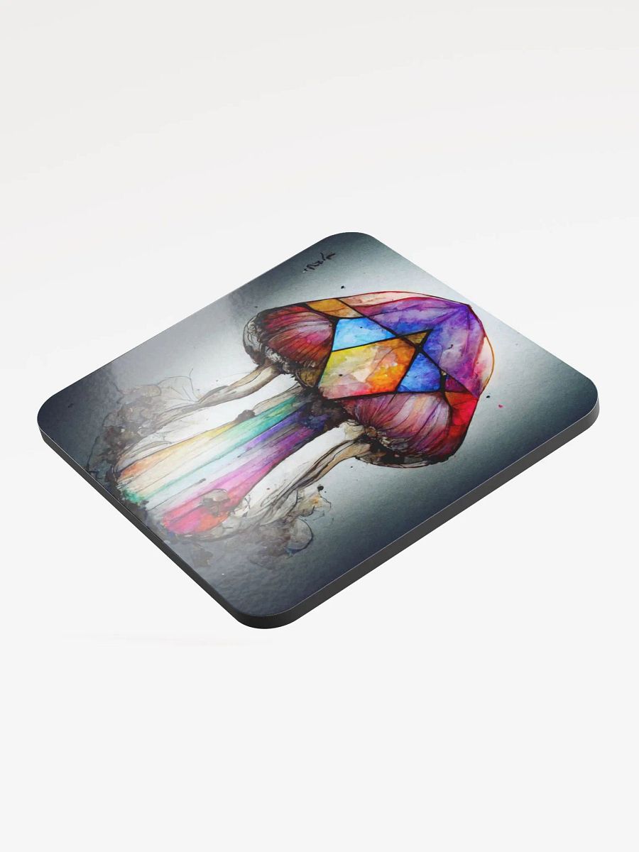 Rainbow Mushroom Glass Coaster product image (3)