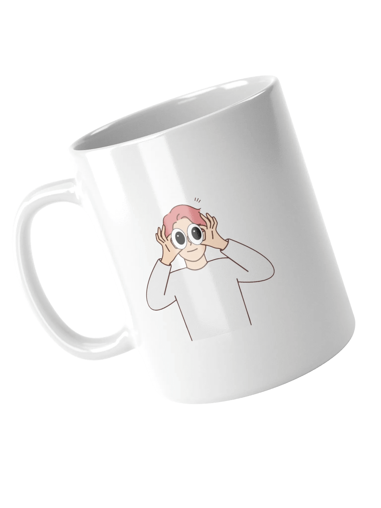 Surprised Twins White Glossy Mug product image (3)