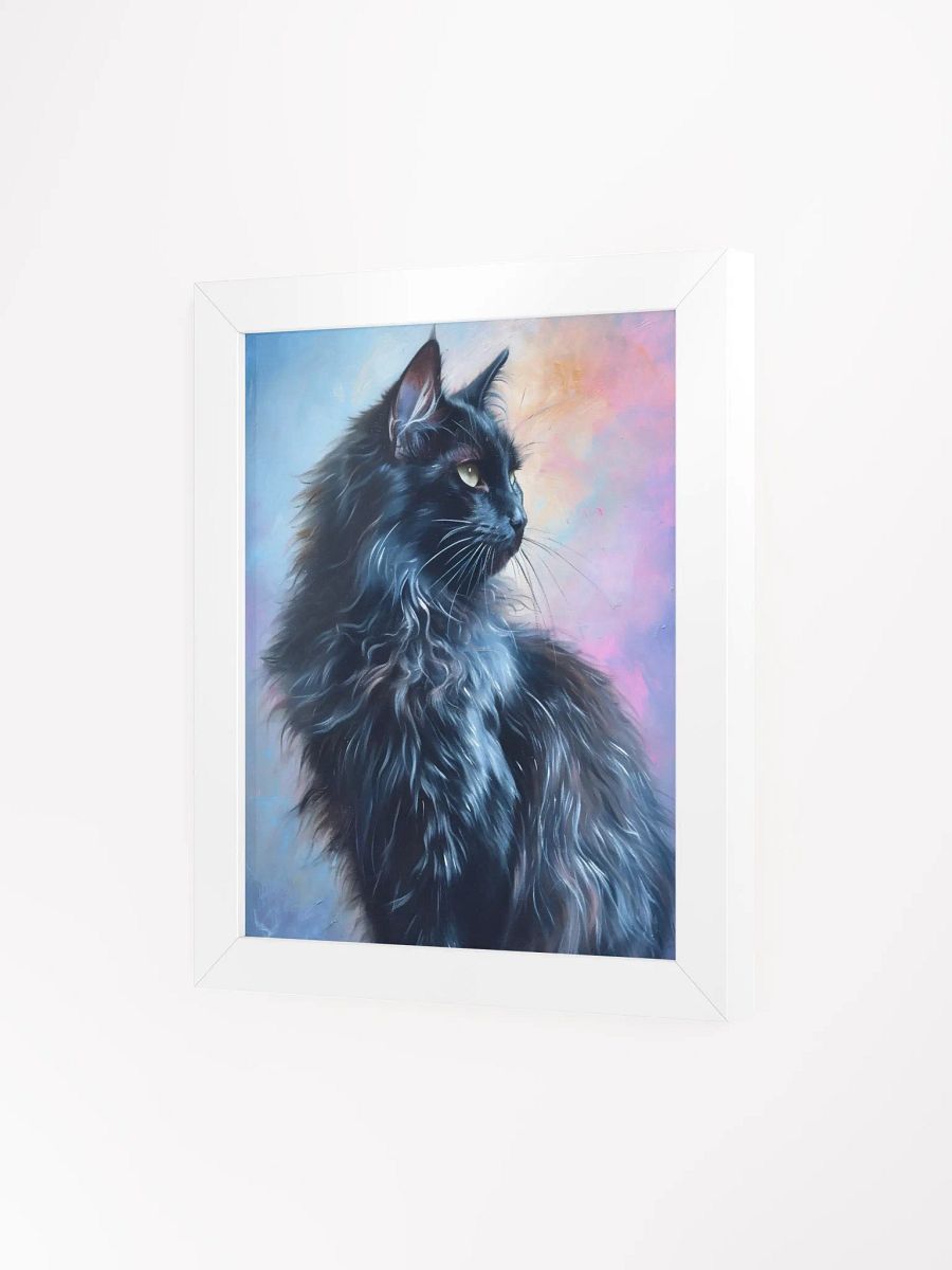 Majestic Feline Aura - Framed Matte Poster product image (3)