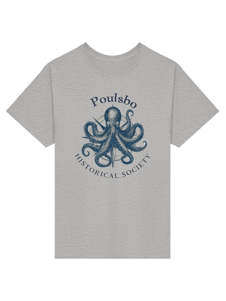 Poulsbo Historical Society Octopus Compass T-Shirt product image (7)