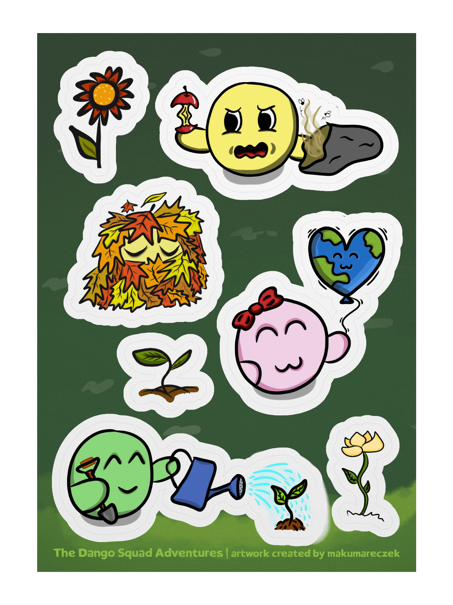 Earth Day Set - Kiss Cut Sticker Sheet product image (1)