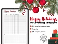 Joyful Gift Planning: Your Ultimate Holiday Gift List Organizer product image (1)
